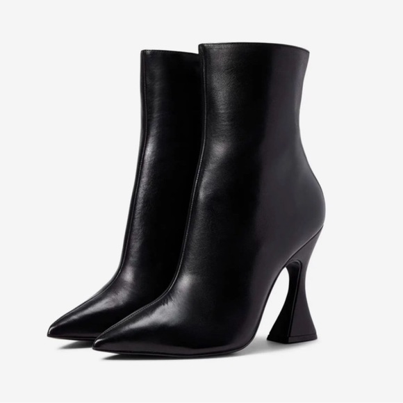 Steve Madden Vivy Black leather booties - Picture 2 of 10